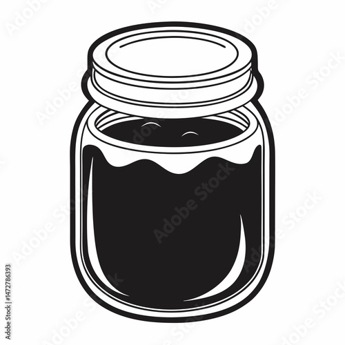 glass jar of preserved vegetables