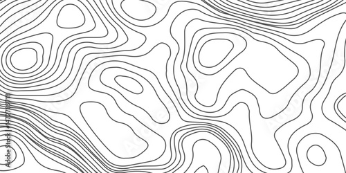 Design an artwork or concept that uses only black topographic contour lines to represent a landscape, emotion, or abstract idea. Let the absence of color heighten the focus on form, elevation, 