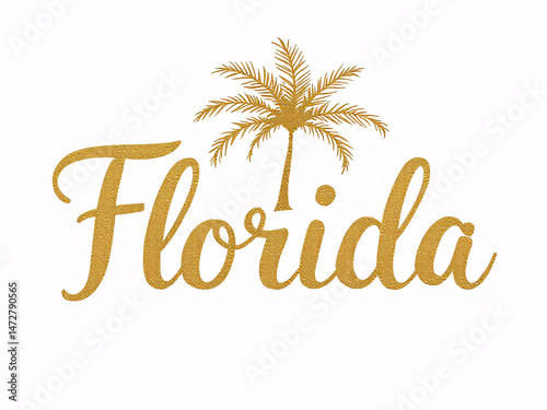 Gold glitter text 
