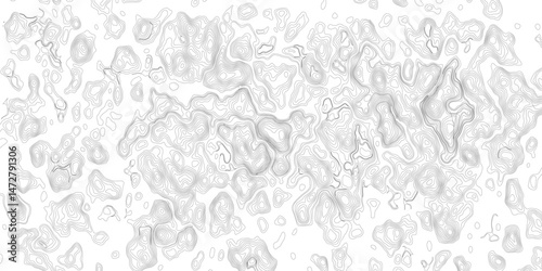 Design an artwork or concept that uses only black topographic contour lines to represent a landscape, emotion, or abstract idea. Let the absence of color heighten the focus on form, elevation, 