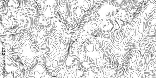 Design an artwork or concept that uses only black topographic contour lines to represent a landscape, emotion, or abstract idea. Let the absence of color heighten the focus on form, elevation, 