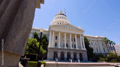 California State Capitol Building Exterior Low Angle View