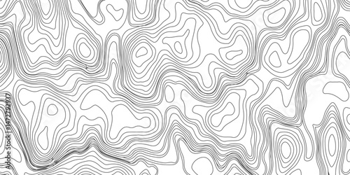 Design an artwork or concept that uses only black topographic contour lines to represent a landscape, emotion, or abstract idea. Let the absence of color heighten the focus on form, elevation, 