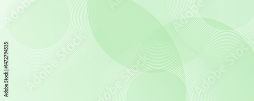Wallpaper Mural Minimalist soft Abstract Background in Gradient green and white Tones with Circles. Circle effect style geometric, abstract background. vector eps 10 Torontodigital.ca