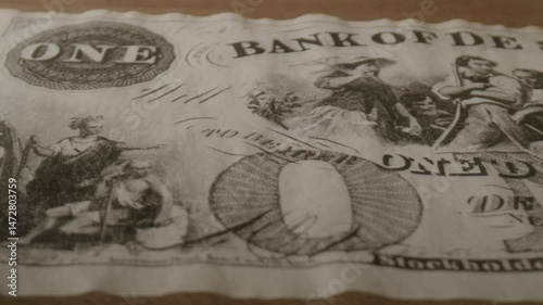 Wallpaper Mural Close Up Civil War Union Money Old Dollar Bills Historic Details 4 Torontodigital.ca