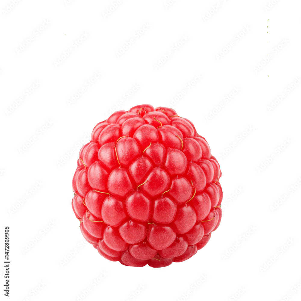 Red Ripe Raspberry isolated, Cutout Red Ripe Raspberry isolated, Cutout