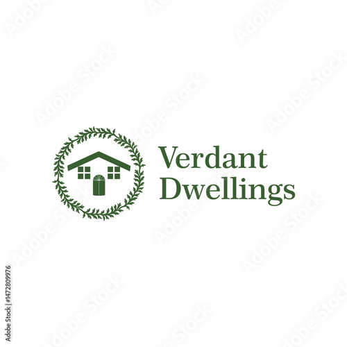 Eco-Friendly Homes Verdant Dwellings Logo Design