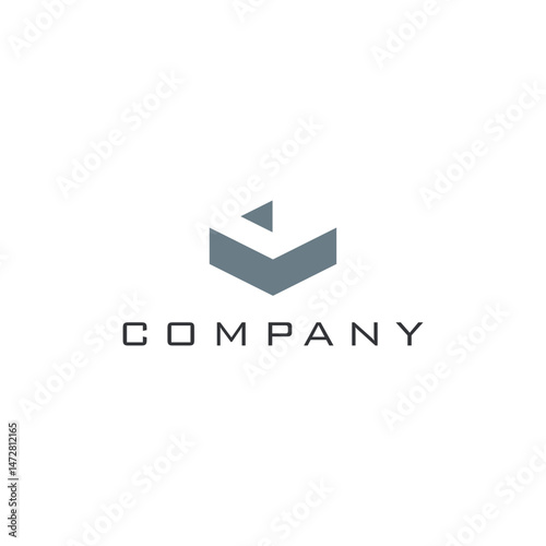 Geometric Letter V Arrow Logo Design editable victor brand identity image  for business name ideas and creative needs 