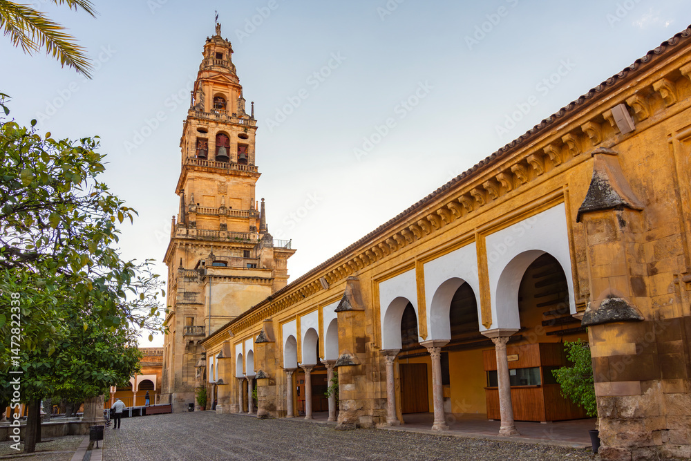 Obraz premium Bell tower of Cordoba Mezquita (Great Mosque of Cordoba), Andalusia, Spain