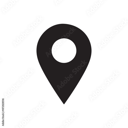 A 3D map pointer icon symbolizes location and navigation, echoing yin and yang's balance and harmony