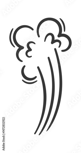 Steaming smoke boom effect design