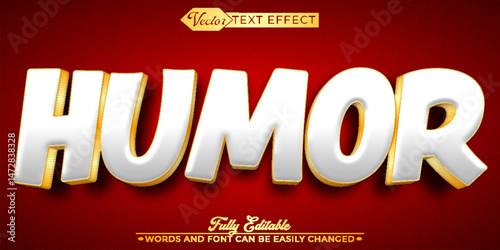  Cartoon Humor Vector Editable Text Effect Template
