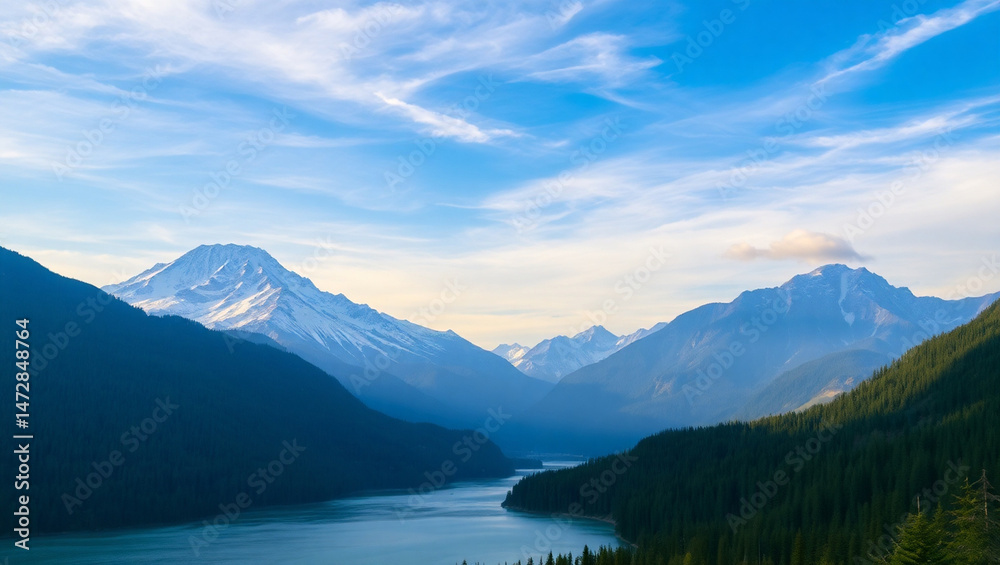Collage of beautiful landscape with mountains forest and river in summer Collage of beautiful landscape with mountains forest and river in summer