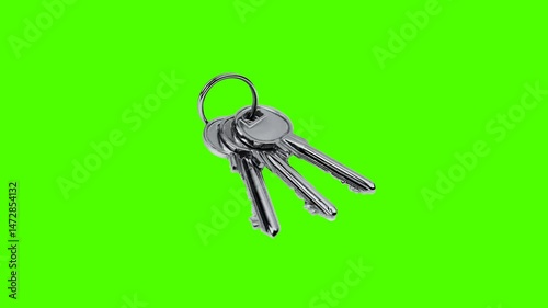Loop video of the keys on alpha channel