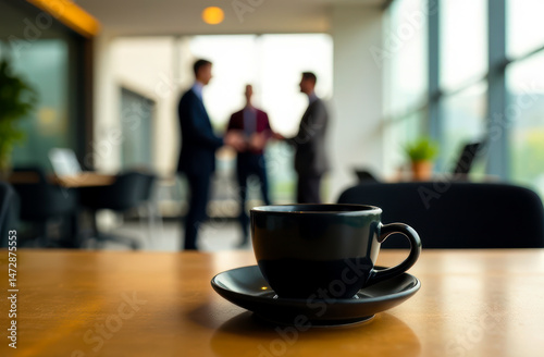The black coffee cups