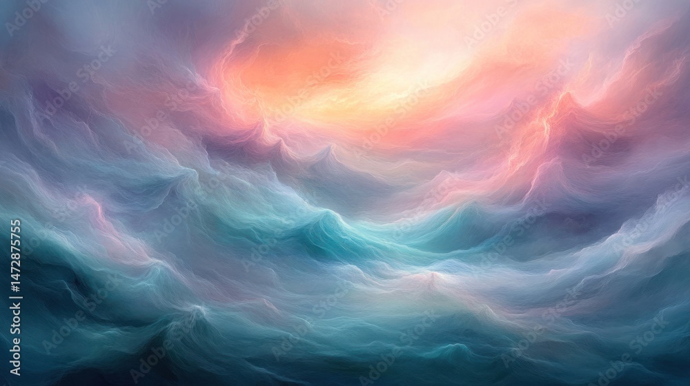 Obraz premium Abstract ethereal landscape