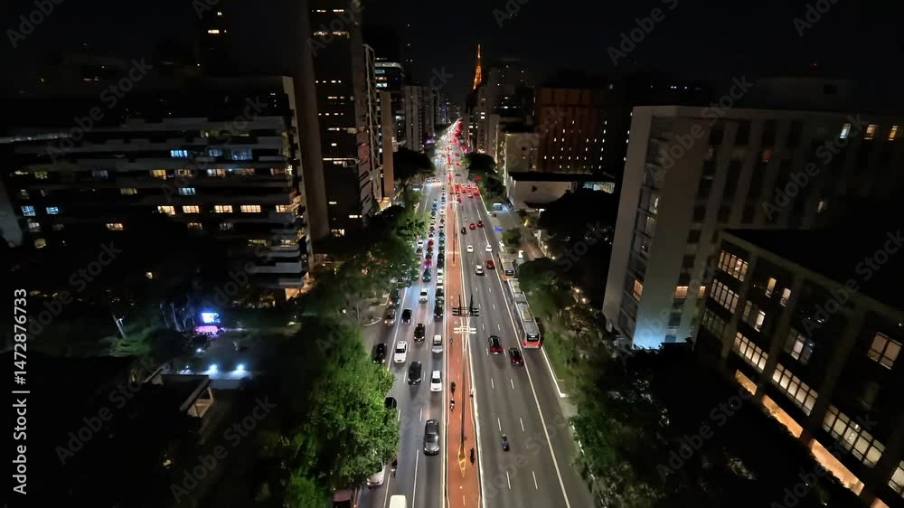 avenida paulista são paulo noite