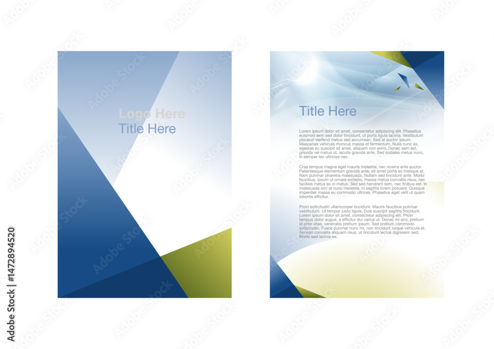 Fototapeta premium vector simple folder brochure template