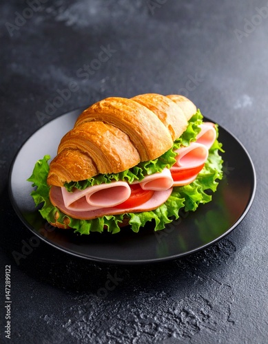 ham and tomato croissant