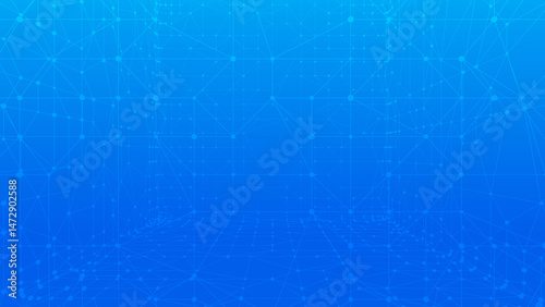 Technology abstract background. Dots connected by lines. Minimalist mesh backdrop. Abstract polygonal shape. Plexus circles.