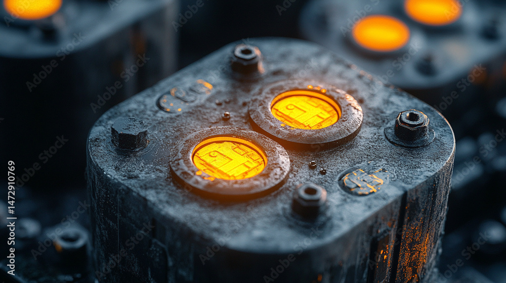 A close-up view of car battery modules and connections, showcasing intricate electrical components with a glowing effect, emphasizing the advanced technology and power systems in modern vehicles.
A close-up view of car battery modules and connections, showcasing intricate electrical components with a glowing effect, emphasizing the advanced technology and power systems in modern vehicles.