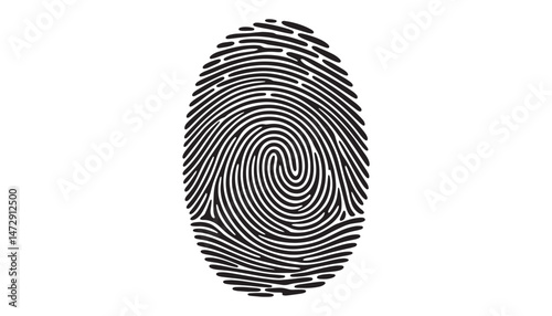 finger print silhouettes vector.