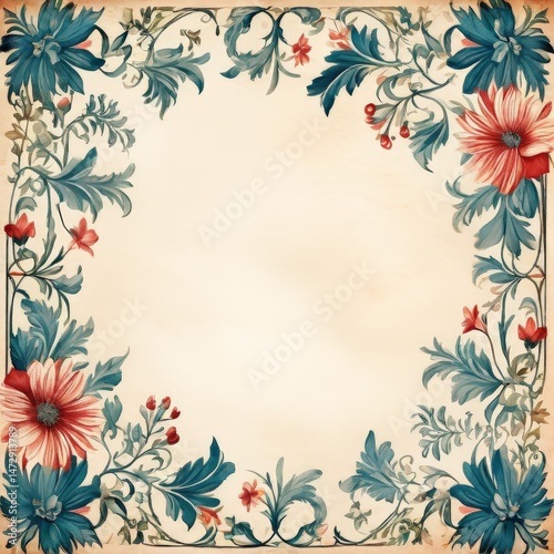 Wallpaper Mural vintage floral background design Torontodigital.ca