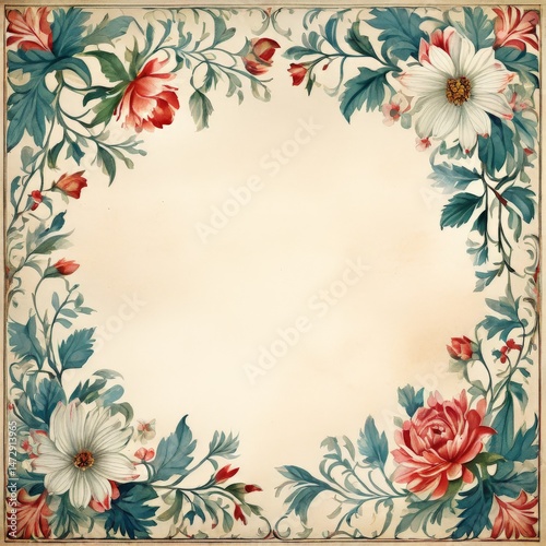 abstract grunge floral background