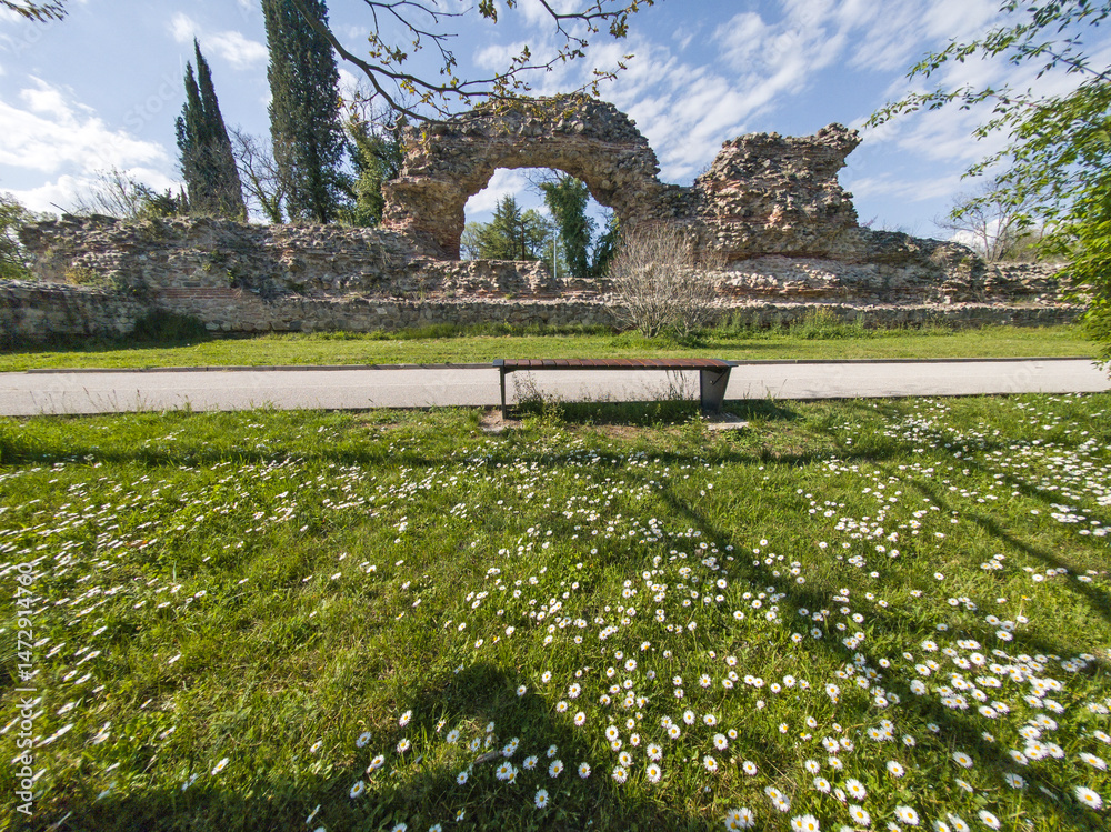 Roman fortifications in town of Hisarya, Bulgaria