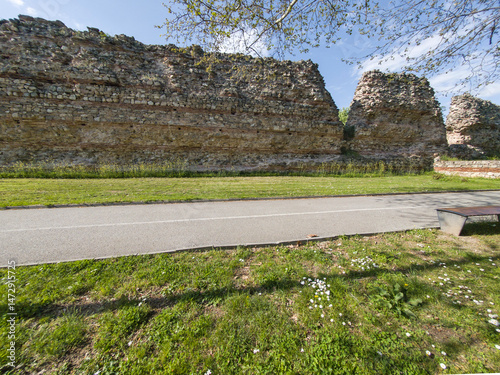Obraz na płótnie Roman fortifications in town of Hisarya, Bulgaria w salonie
