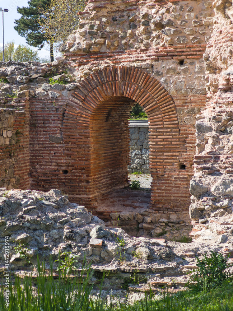 Roman fortifications in town of Hisarya, Bulgaria