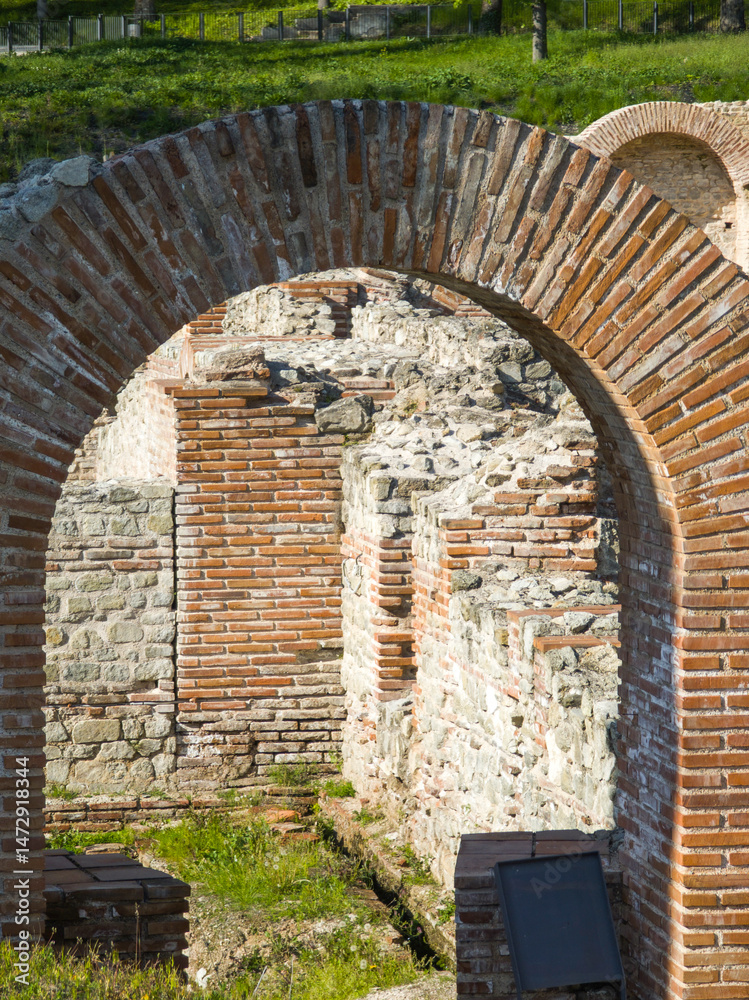 Roman fortifications in town of Hisarya, Bulgaria
