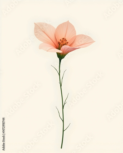 Pastel Single Petal Flower