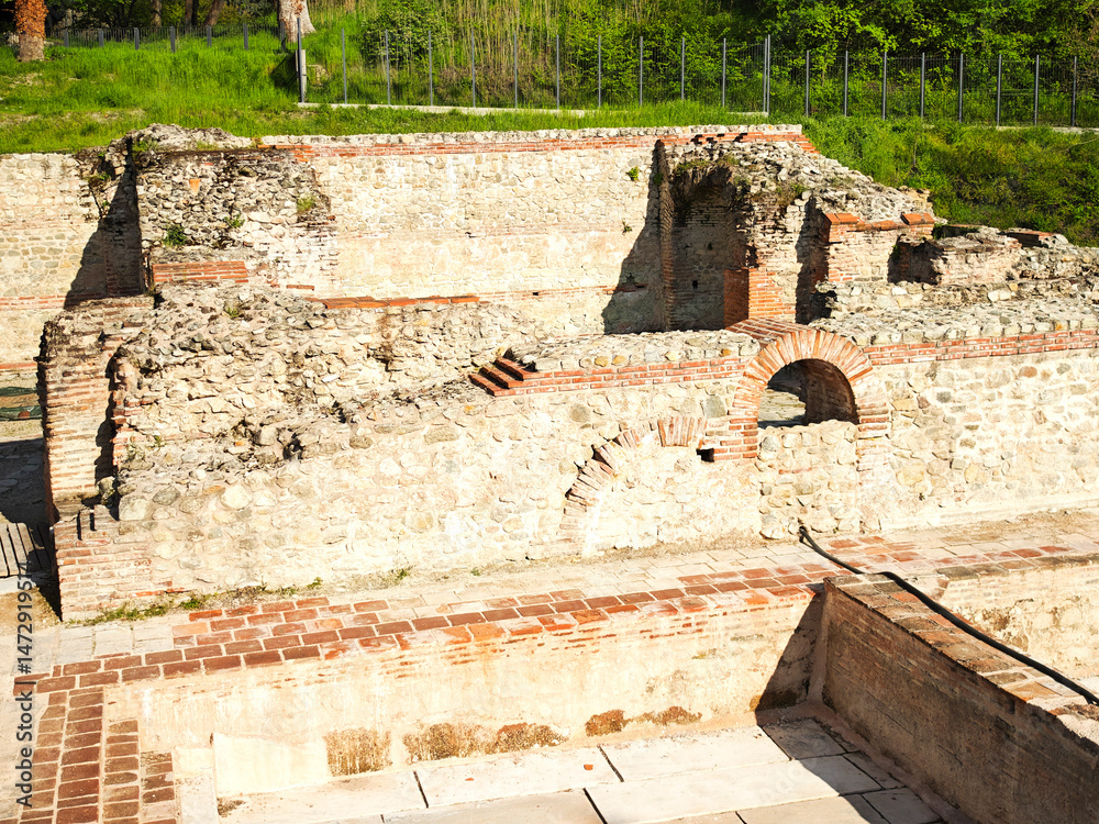Roman fortifications in town of Hisarya, Bulgaria