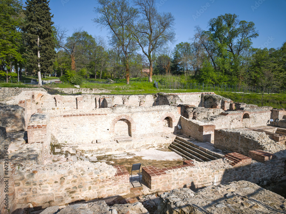 Roman fortifications in town of Hisarya, Bulgaria