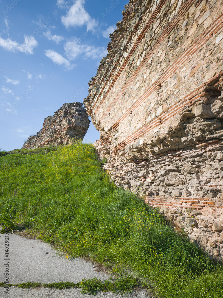 Roman fortifications in town of Hisarya, Bulgaria
