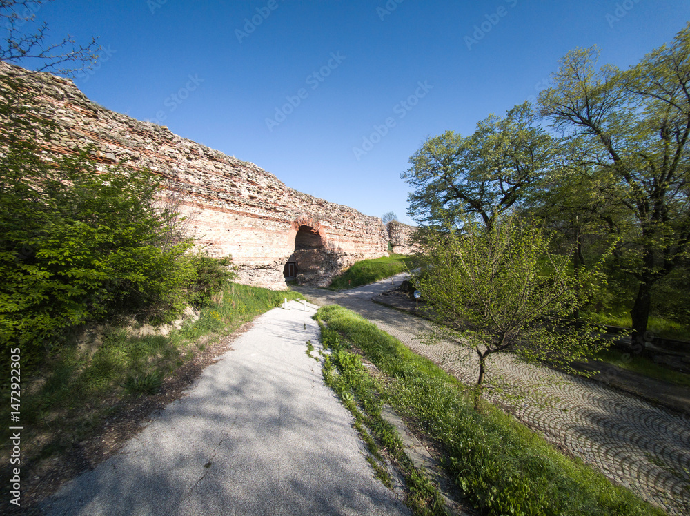 Roman fortifications in town of Hisarya, Bulgaria