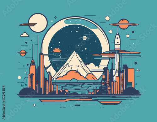dreaming motivation quote futuristic t shirt design, vector graphic, typographic poster or tshirts street wear and Urban style