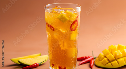 Spicy Mango Fusion A Refreshing Tropical Drink with Chili Kick