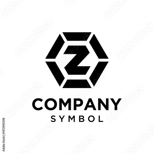 Unique Letter Z Monogram Logo, suitable for any business with initials Z