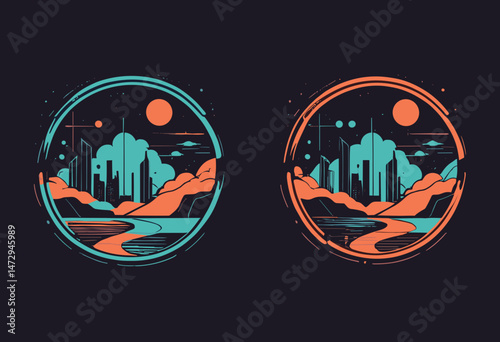 Dimension futuristic t shirt design, vector graphic, typographic poster or tshirts street wear and Urban style