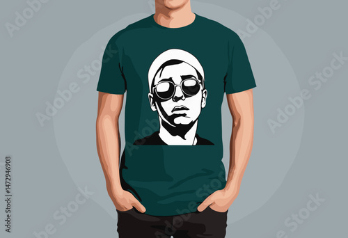 Portrait of a Hopeless Person t shirt design, vector graphic, typographic poster or tshirts street wear and Urban style