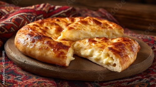 Wallpaper Mural Traditional Georgian khachapuri cheese bread close up Torontodigital.ca