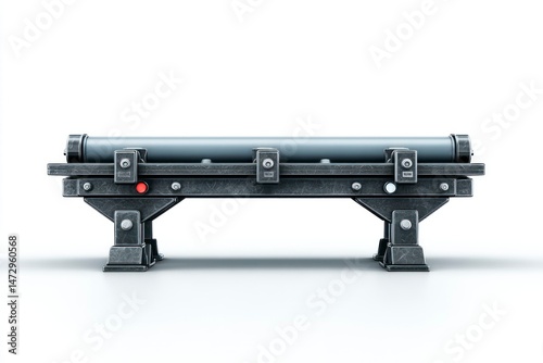 Wallpaper Mural Industrial Conveyor Roller System with Robust Metal Frame and Adjustable Components Torontodigital.ca