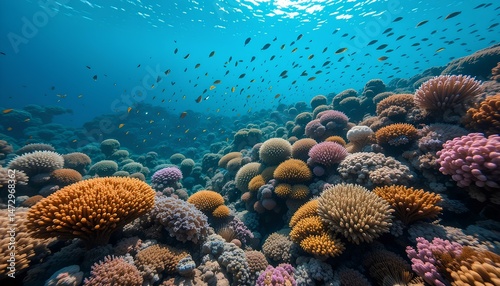 Colorful Coral Reef Underwater