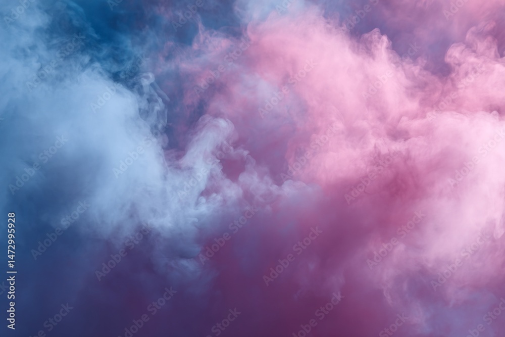 Abstract Image of Blue and Pink Smoke Abstract Image of Blue and Pink Smoke