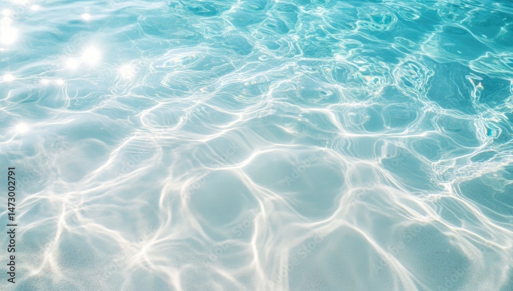 Fototapeta premium Sparkling, sun-drenched water surface