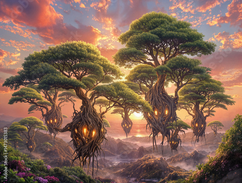 Fantasy Landscape Illustration