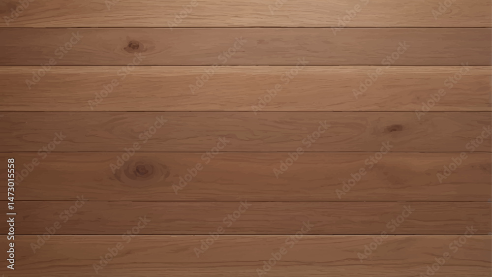 Fototapeta premium Horizontal Wood Plank Texture, Seamless Natural Wooden Surface Background
