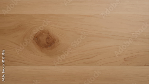 Light Brown Seamless Wood Texture with Natural Grain and Knot Detail